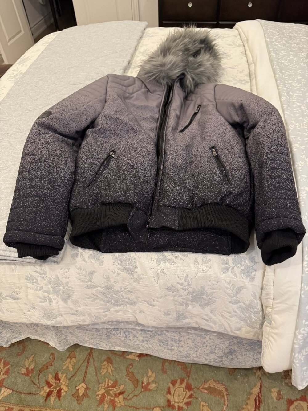 Project X Paris Ombre Speckle Puffer Bomber